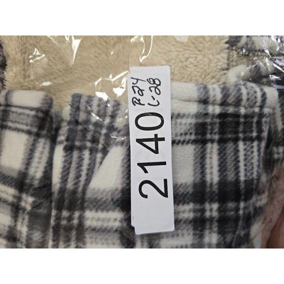 Sage Collective Plaid Sherpa-Lined Flannel Jacket boho cottagecore soft warm - Picture 9 of 9